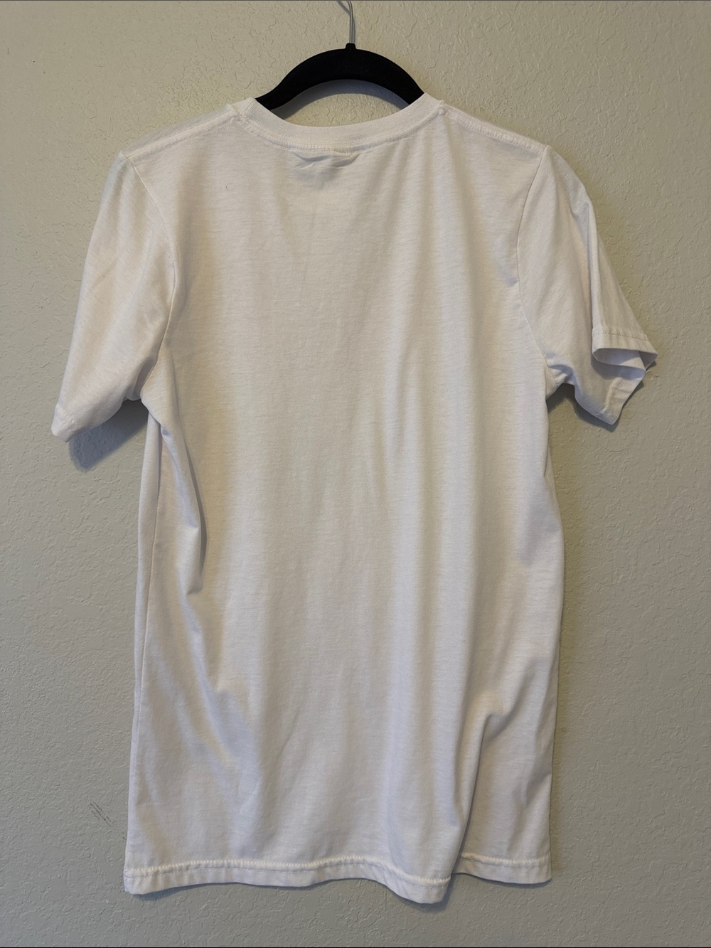 Feminine White Tee with Red Slogan - Picture 5 of 5